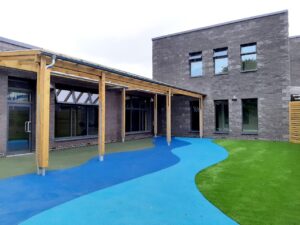 Boston Endeavour Academy building and outdoor area